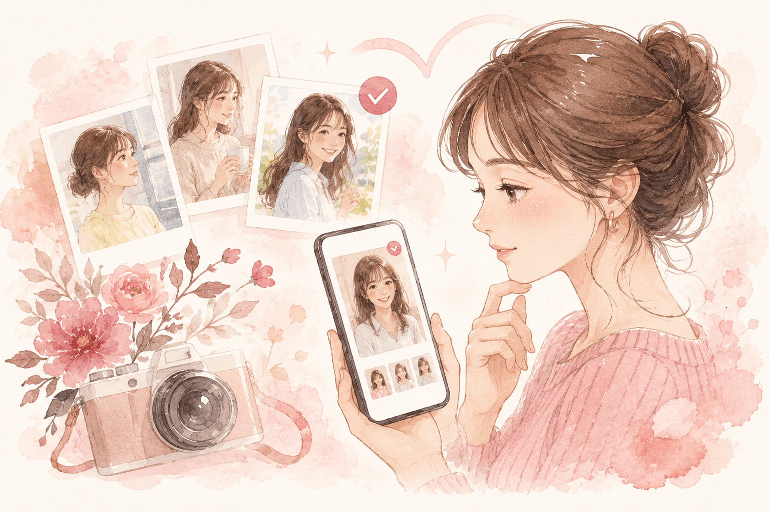 マッチングアプリのプロフィール写真のコツ|いいねが増える撮り方・選び方