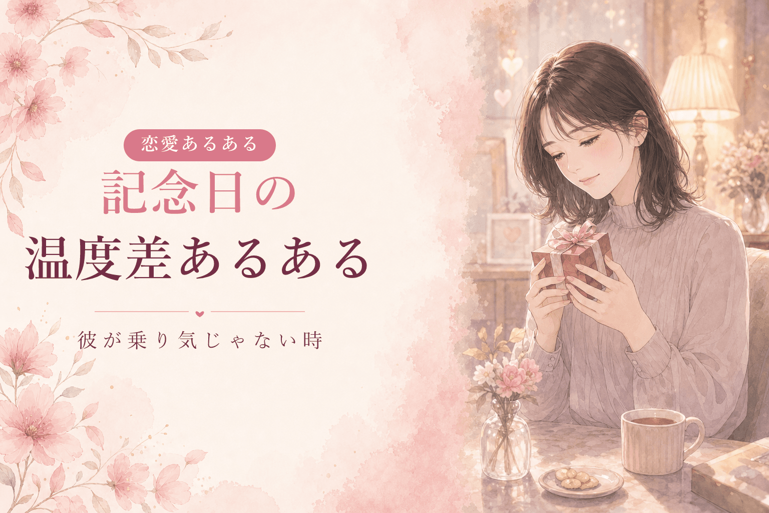 記念日・誕生日の温度差あるある|彼が乗り気じゃない時の考え方