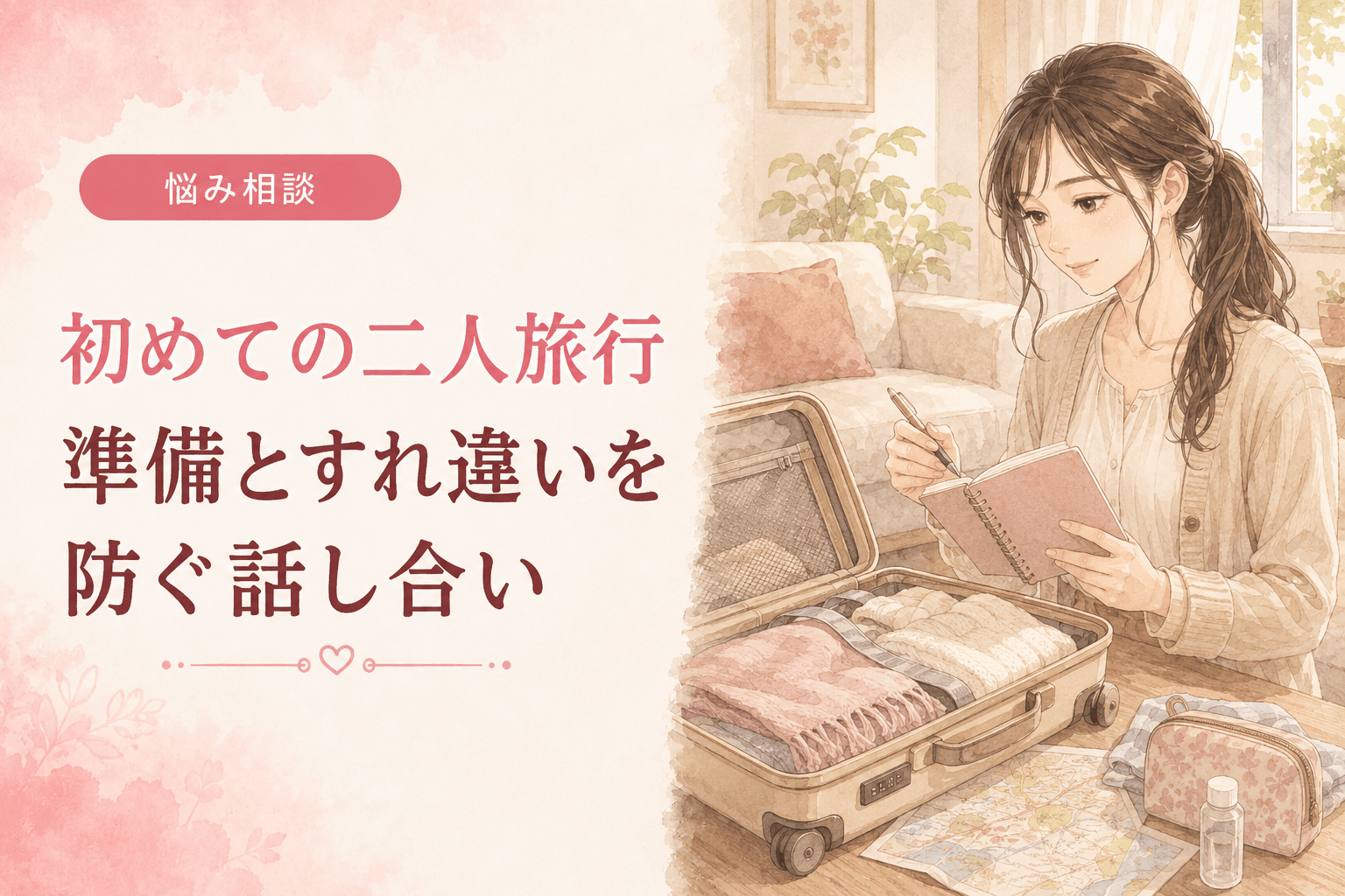 初めての二人旅行|準備とすれ違いを防ぐ話し合い