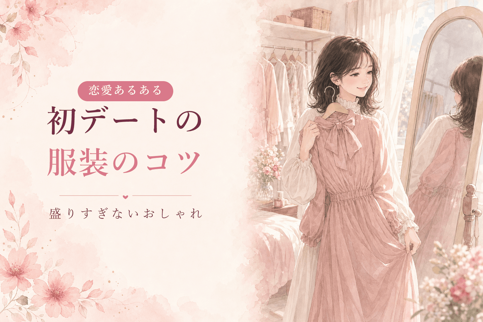 初デートの服装のコツ|男性の本音と「盛りすぎない」おしゃれ