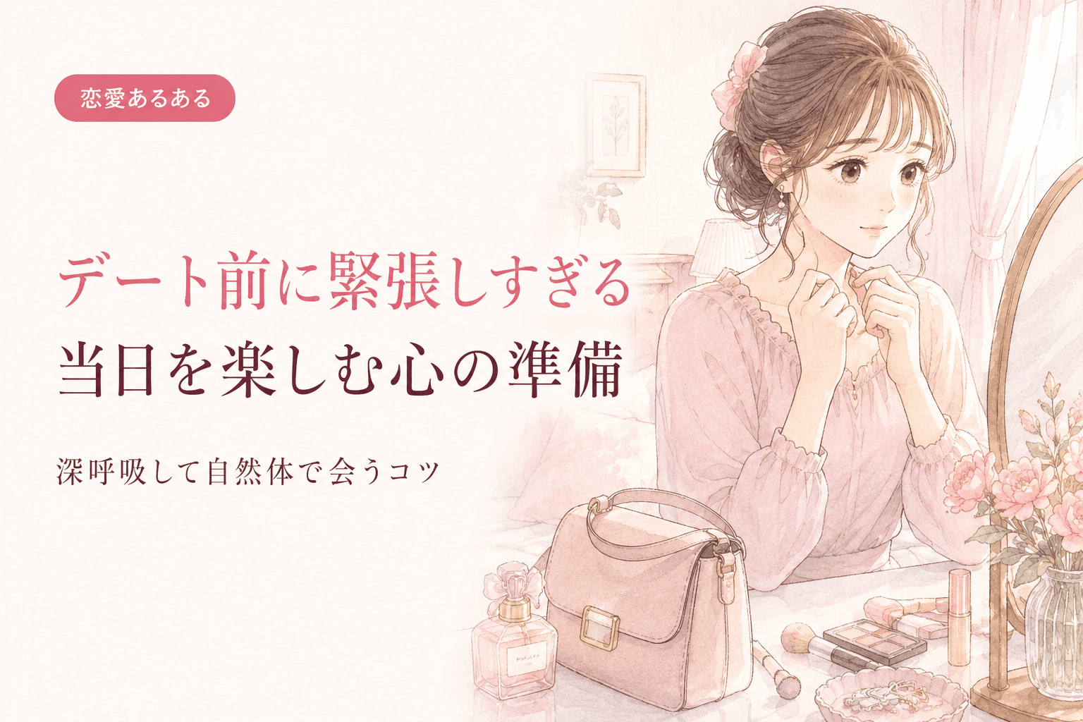デート前に緊張しすぎる|当日を楽しむための心の準備