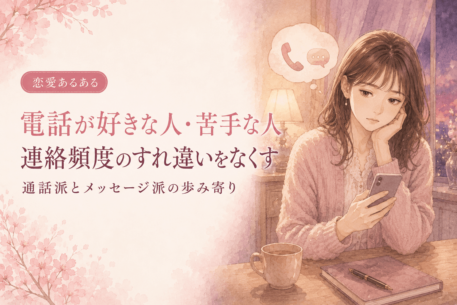 電話が好きな人・苦手な人|通話頻度のすれ違いをなくす