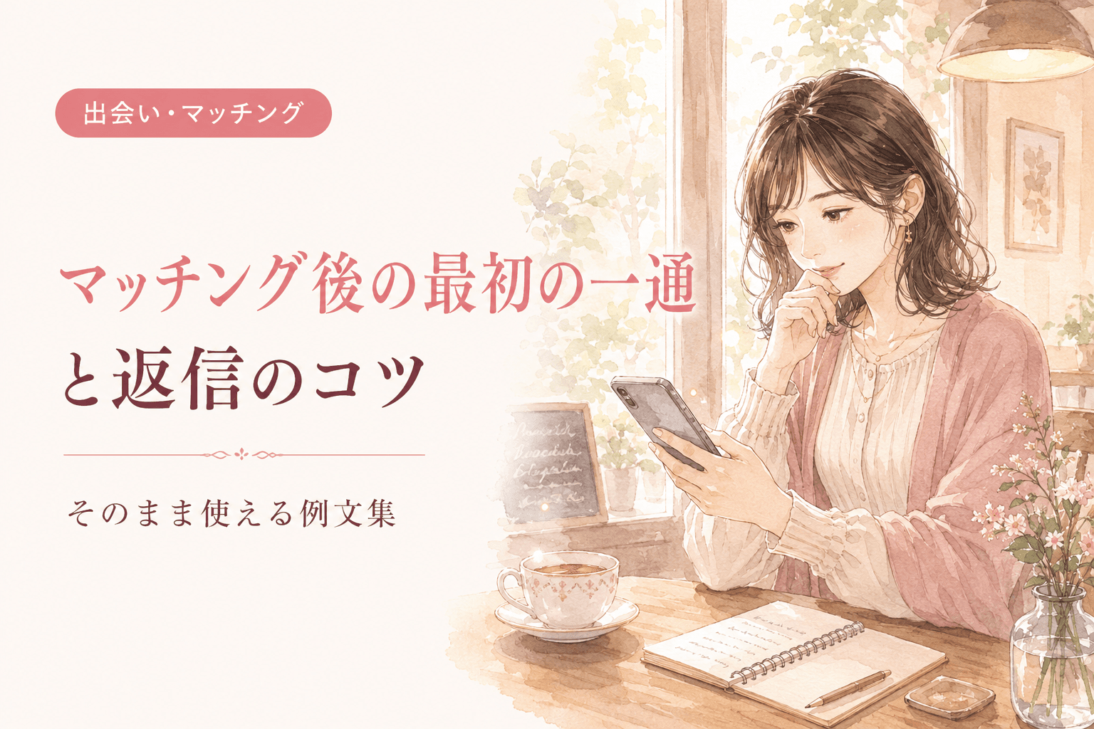 マッチング後の最初の一通と返信のコツ|そのまま使える例文集
