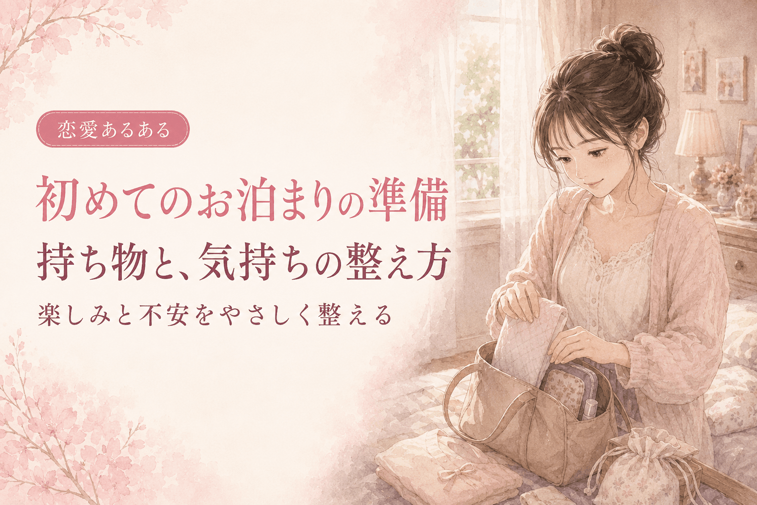 初めてのお泊まりの準備|持ち物と、気持ちの整え方
