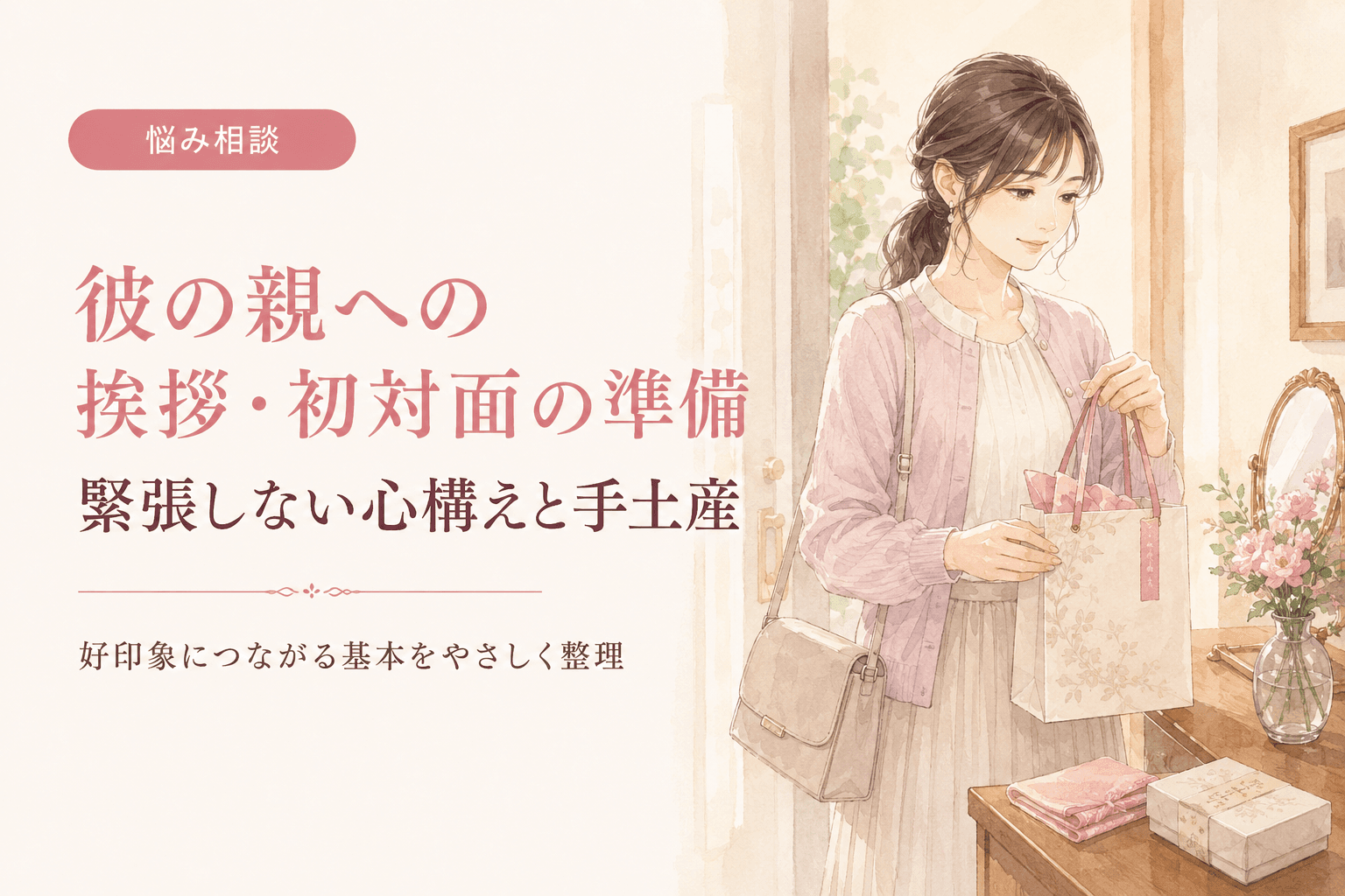 彼の親への挨拶・初対面の準備|緊張しない心構えと手土産
