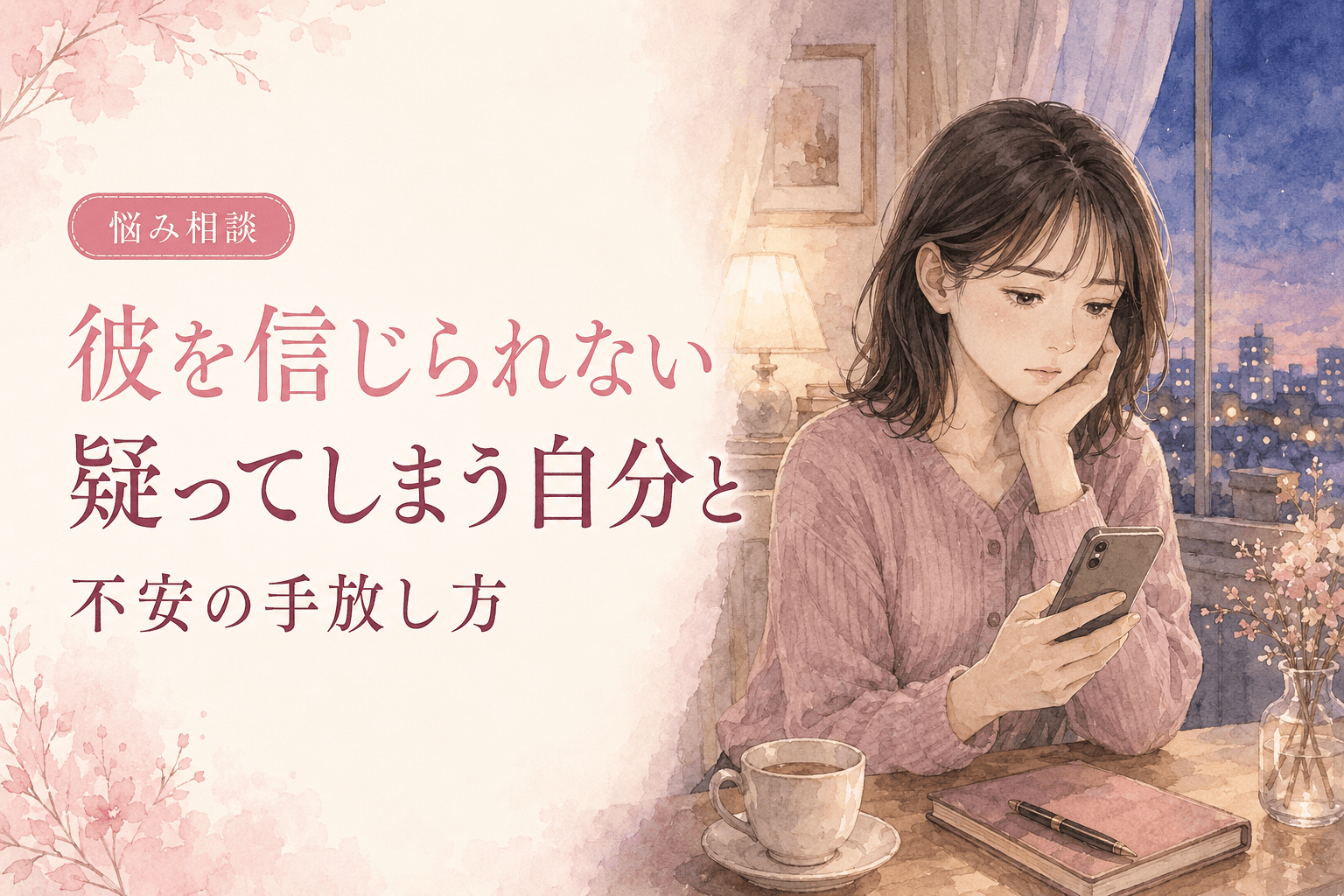 彼を信じられない…疑ってしまう自分と不安の手放し方