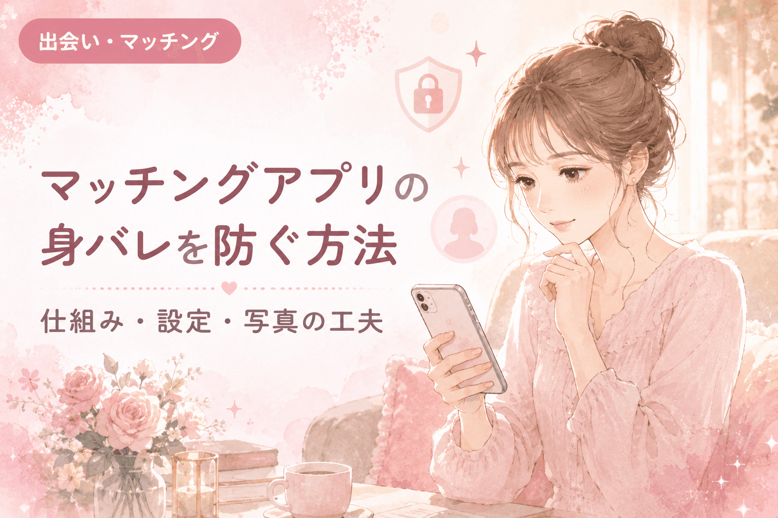 マッチングアプリの身バレを防ぐ方法|仕組み・設定・写真の工夫