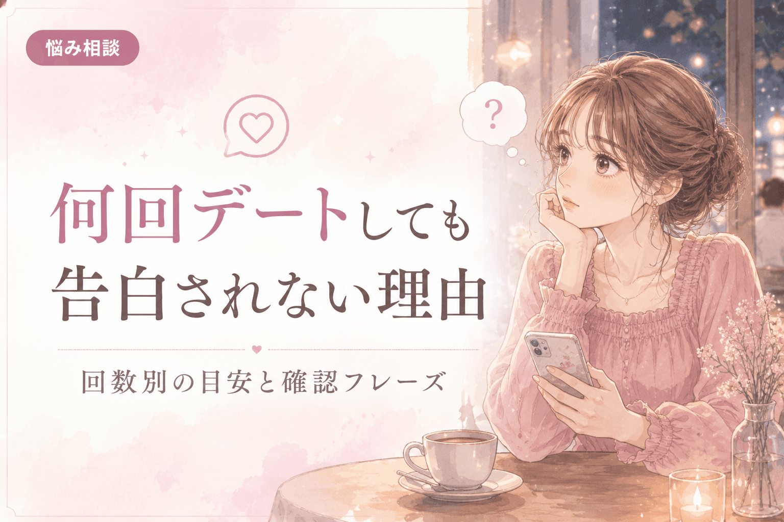何回デートしても告白されない理由|回数別の目安と確認フレーズ