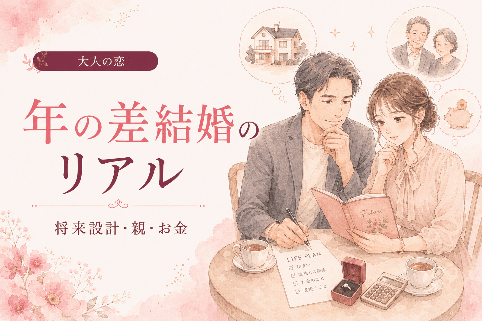 年の差結婚のリアル|将来設計・親・お金で後悔しないために