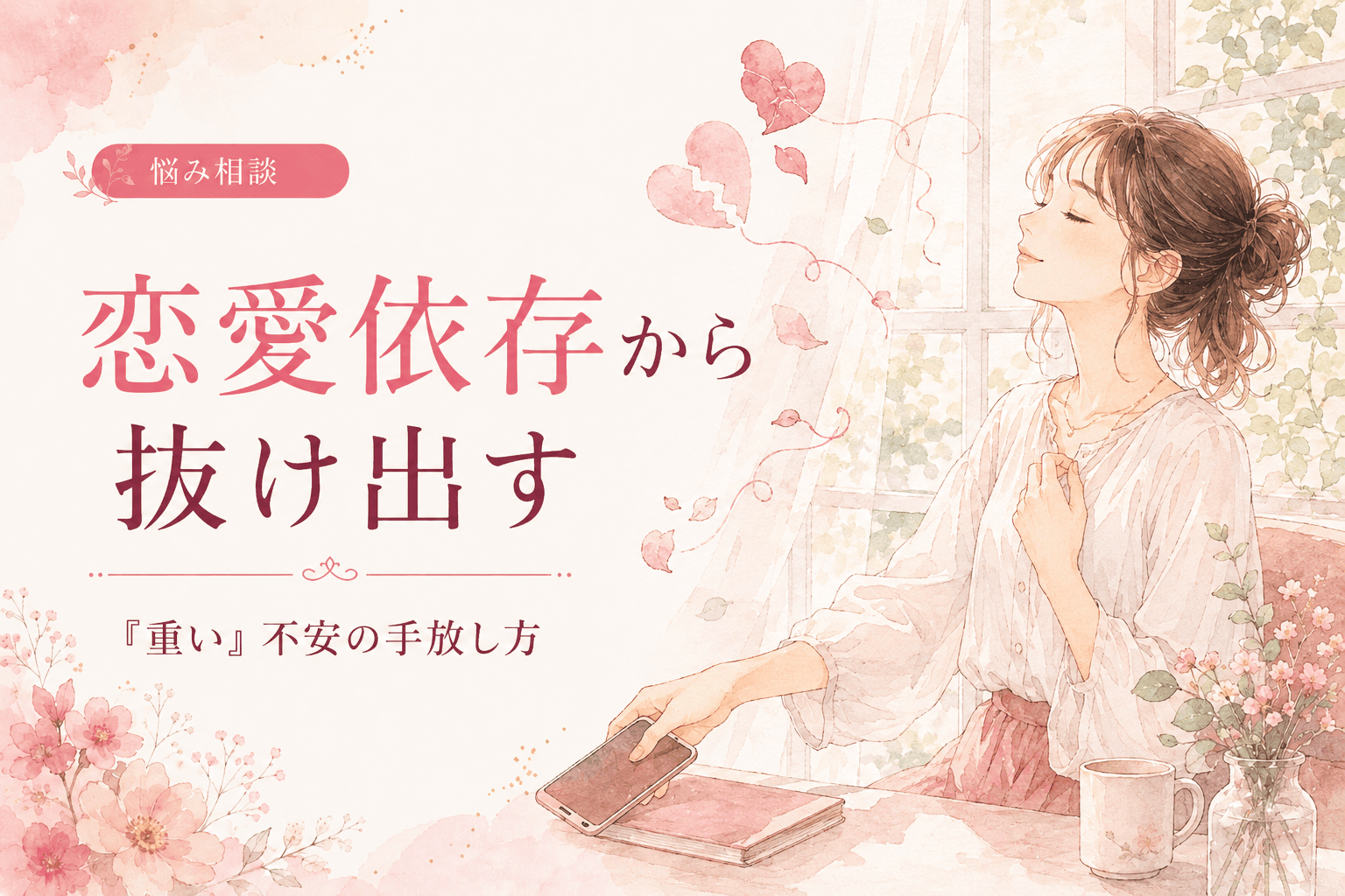 恋愛依存から抜け出す方法|「重い」と言われる不安の手放し方