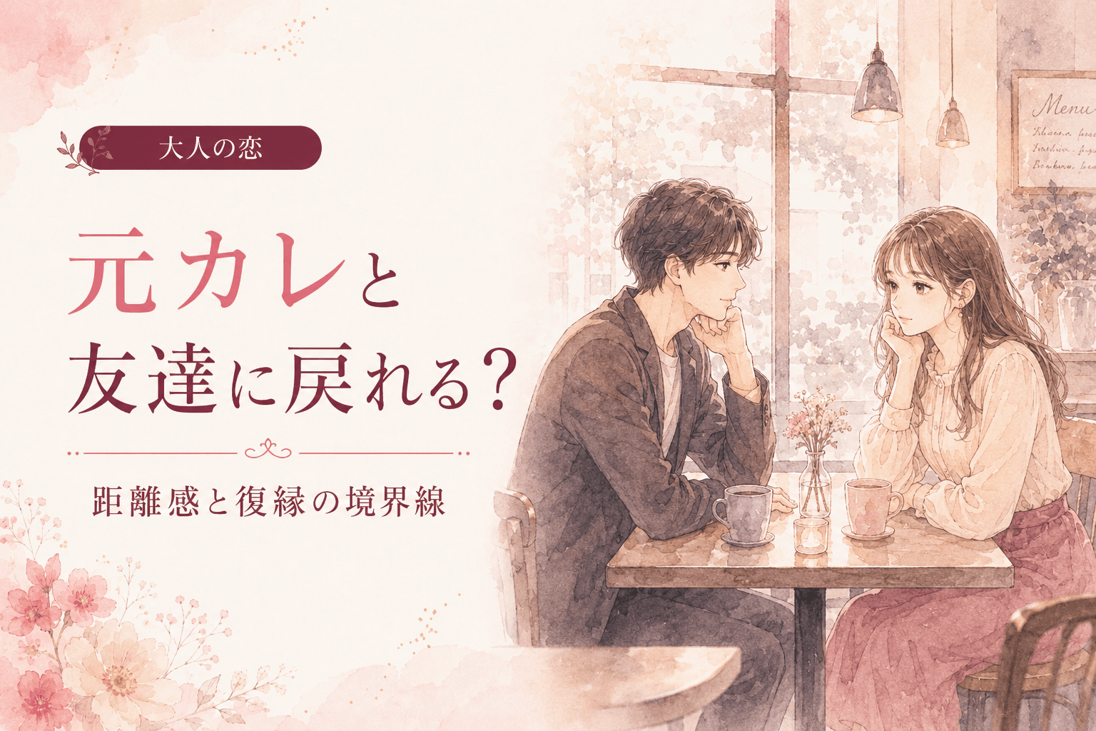 元カレと友達に戻れる?再会したときの距離感と復縁との境界線