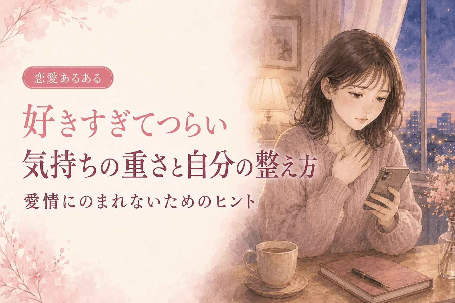 好きすぎてつらい|気持ちの重さに自分がのまれないために