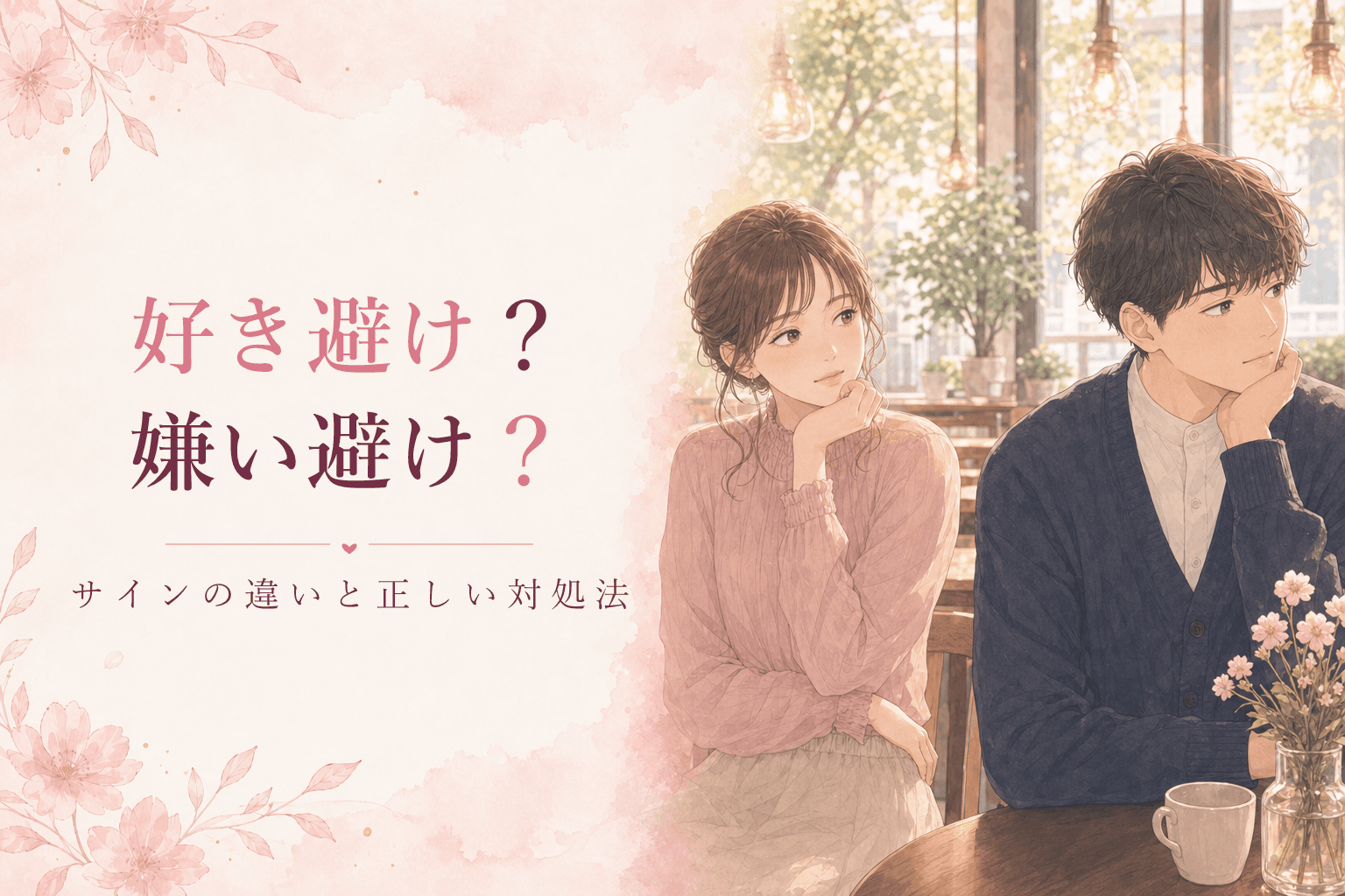 好き避け?嫌い避け?サインの違いと正しい対処法