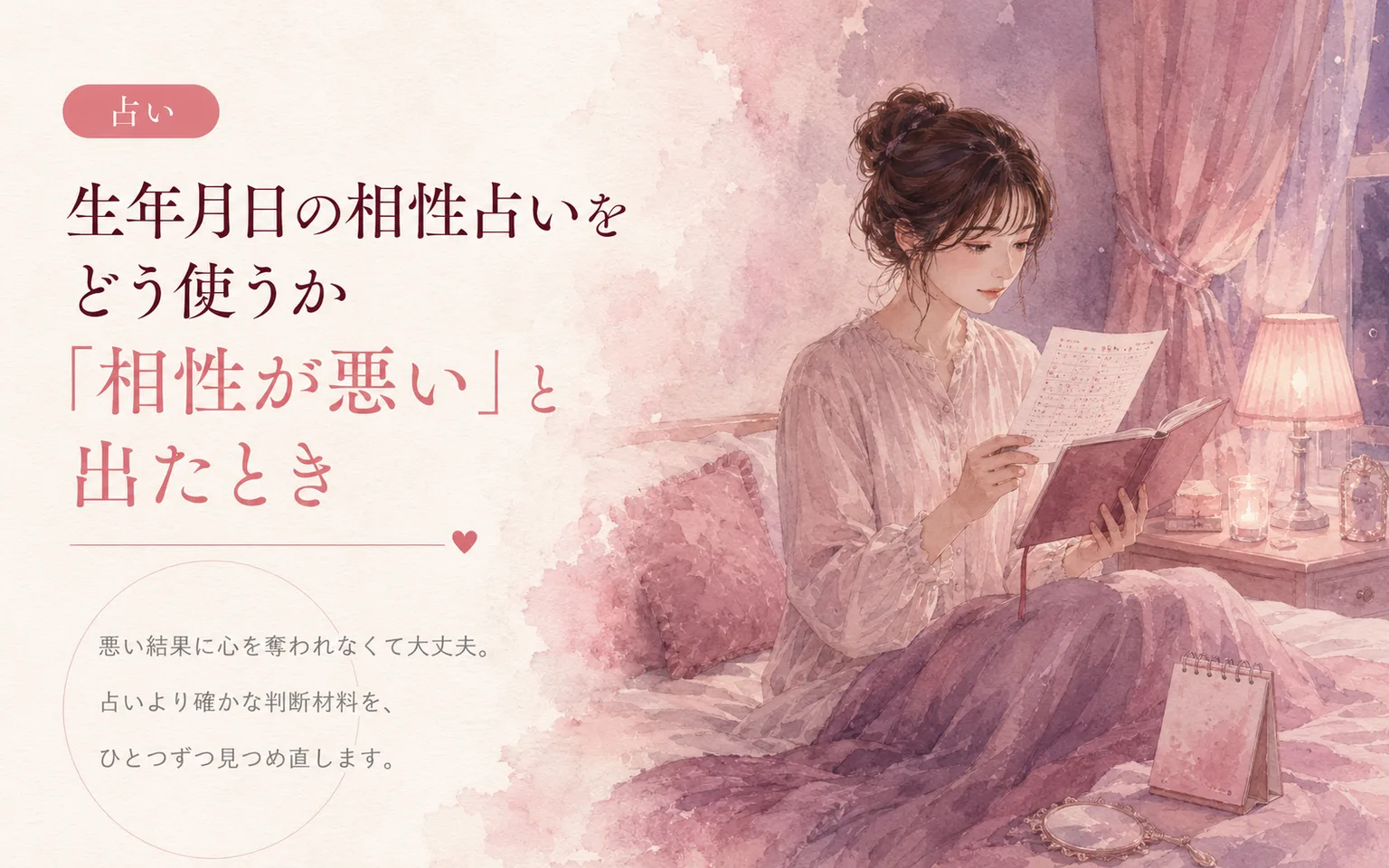 生年月日の相性占いをどう使うか|「相性が悪い」と出たとき