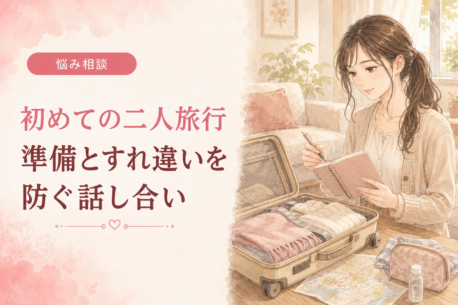 初めての二人旅行|準備とすれ違いを防ぐ話し合い