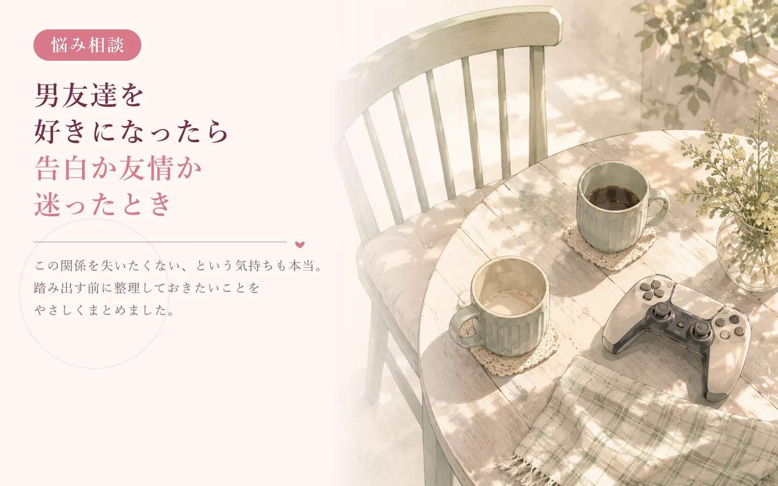 男友達を好きになったら|告白か友情か迷ったとき