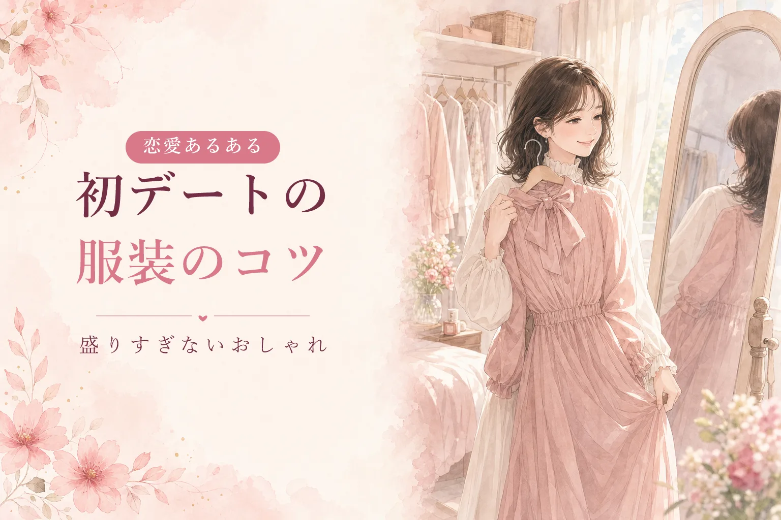 初デートの服装のコツ|男性の本音と「盛りすぎない」おしゃれ