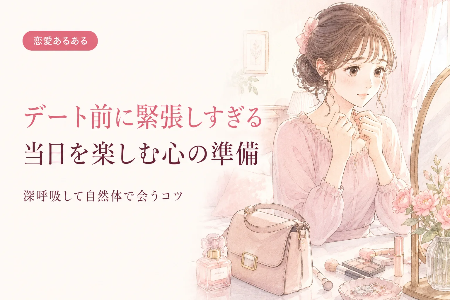 デート前に緊張しすぎる|当日を楽しむための心の準備