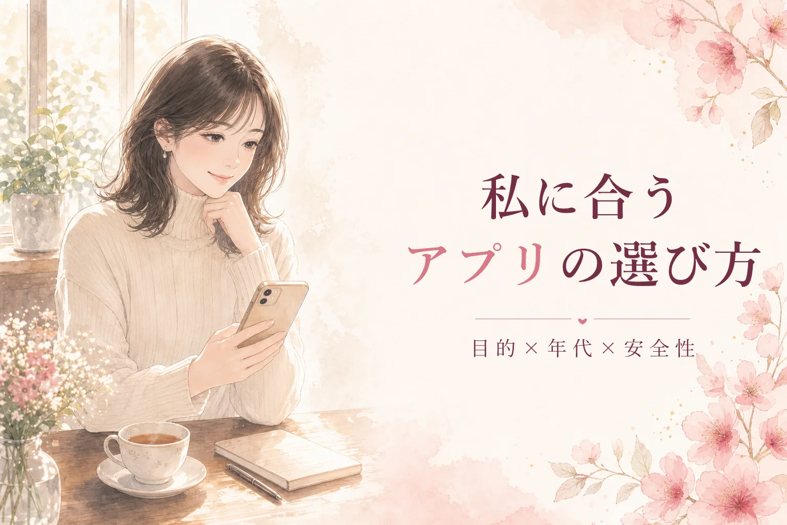 女性向けマッチングアプリおすすめの選び方|目的・年代・安全性で比較