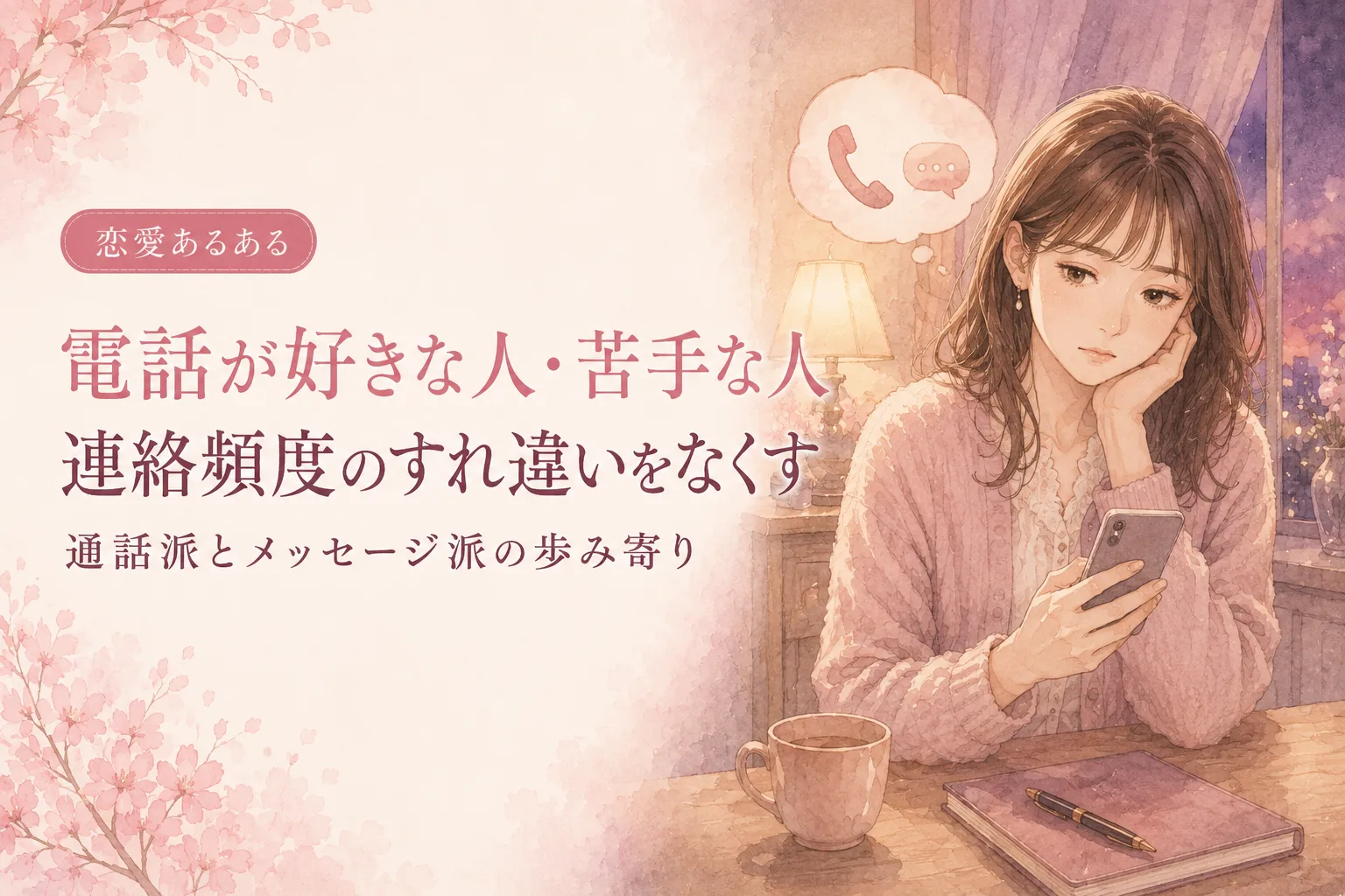 電話が好きな人・苦手な人|通話頻度のすれ違いをなくす