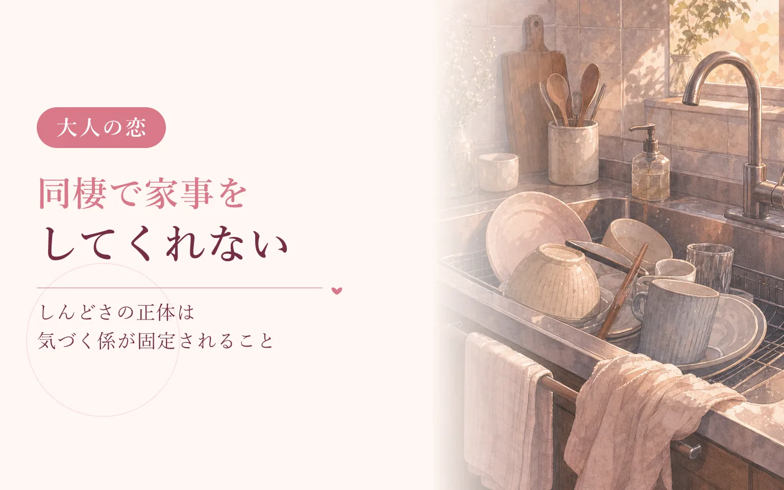 同棲で家事をしてくれないとき