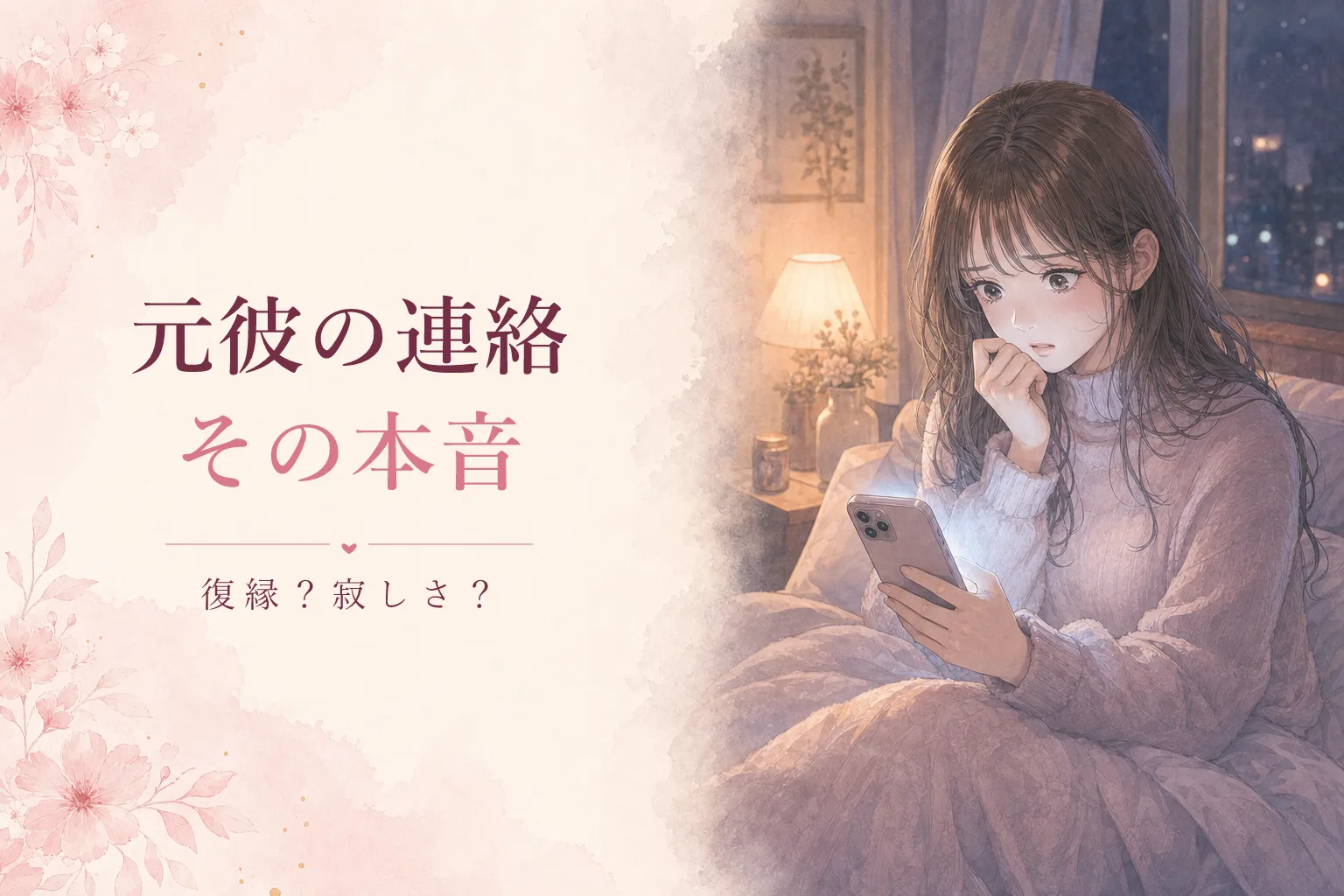 別れた後に連絡してくる元彼の本音|復縁か寂しさか見分ける方法