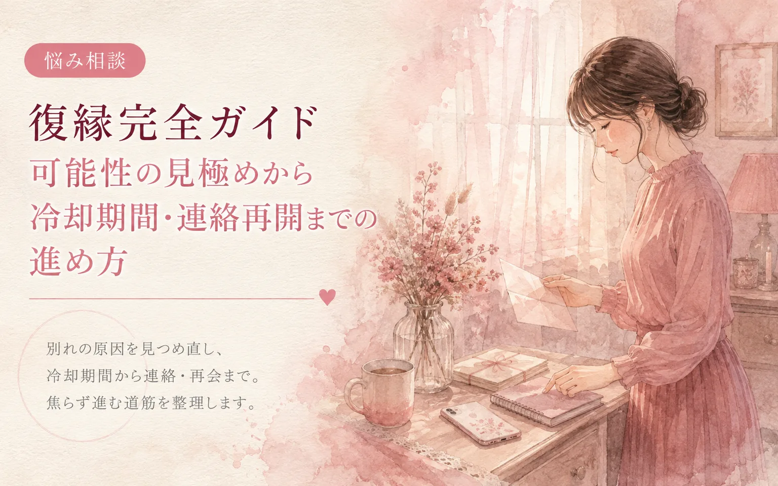 復縁完全ガイド|可能性の見極めから冷却期間・連絡再開までの進め方