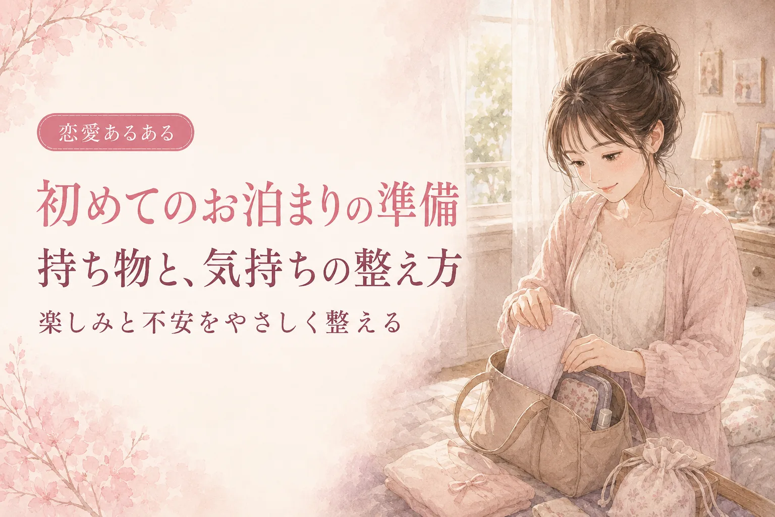 初めてのお泊まりの準備|持ち物と、気持ちの整え方