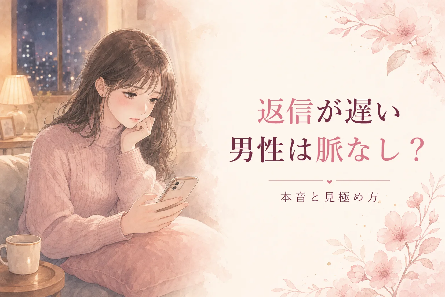返信が遅い男性は脈なし?LINEの本音と見極め方