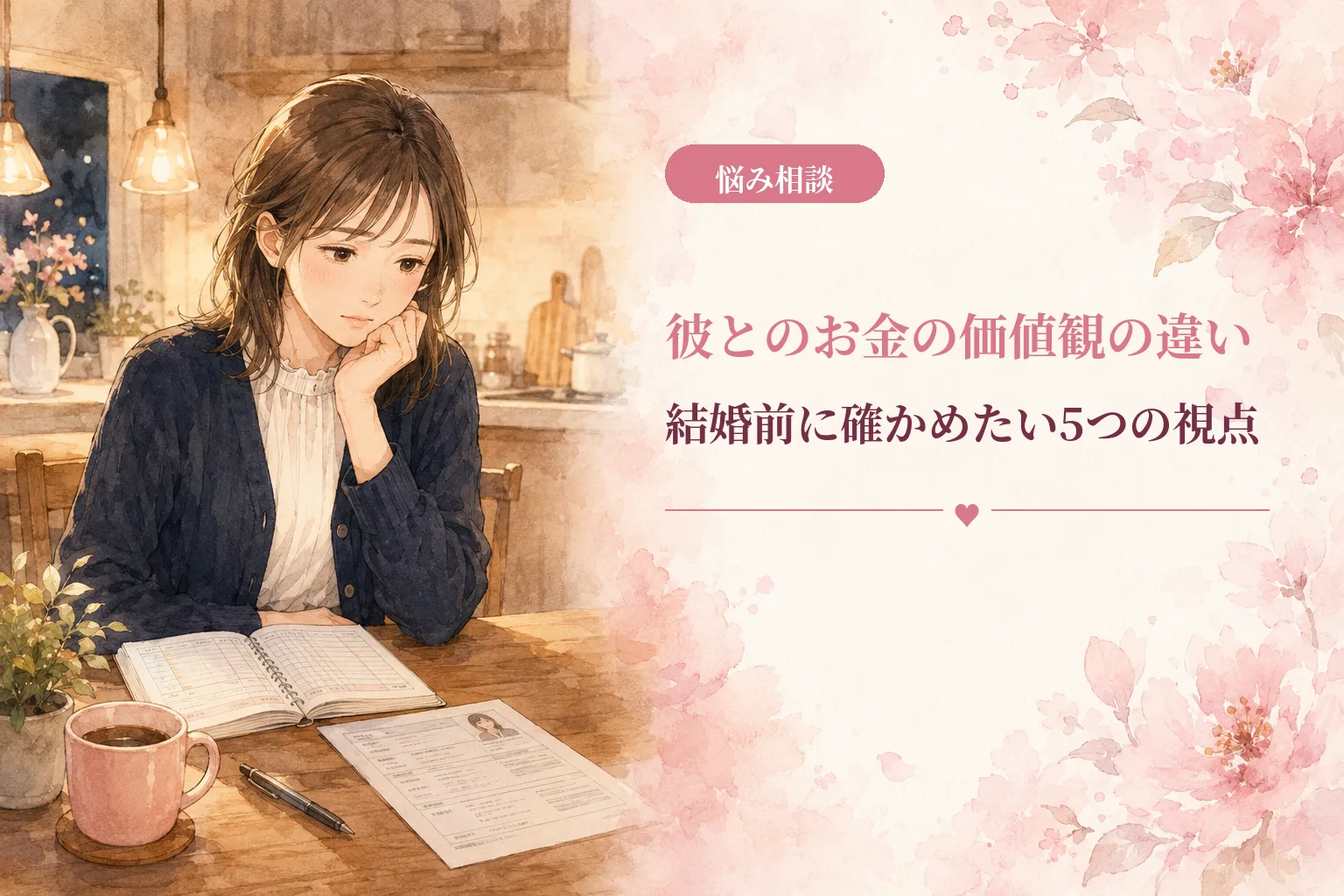 彼とのお金の価値観の違い|結婚前に確かめたい5つの視点