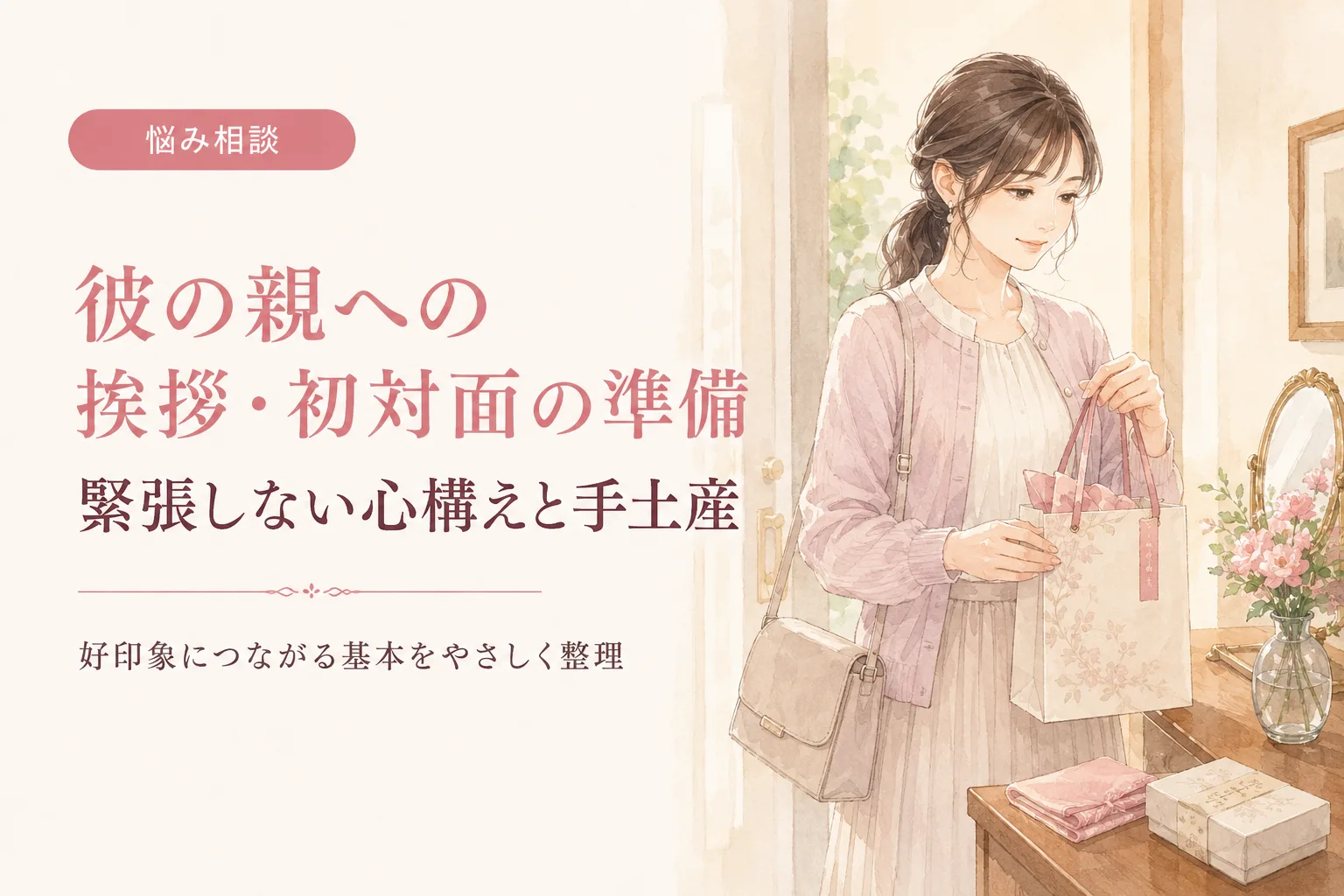彼の親への挨拶・初対面の準備|緊張しない心構えと手土産