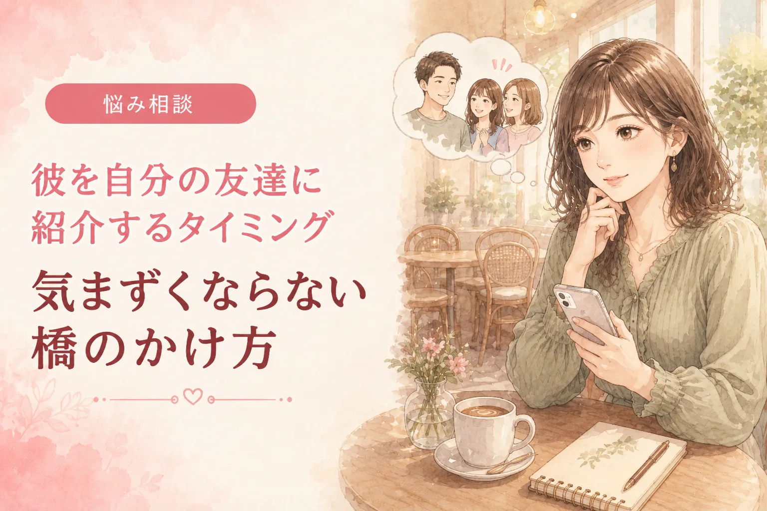 彼を自分の友達に紹介するタイミング|気まずくならない場の作り方