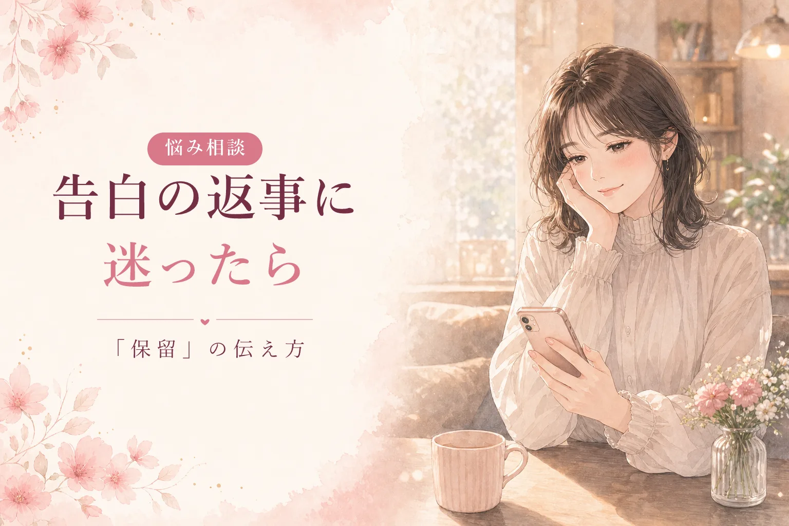 告白の返事に迷ったら|「保留」の上手な伝え方と考える時間の使い方
