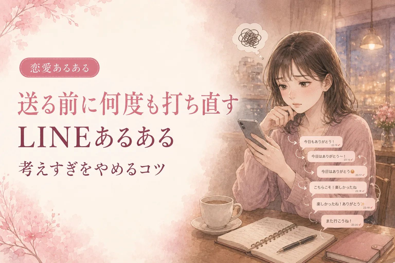 送る前に何度も打ち直すLINEあるある|考えすぎをゆるめるコツ