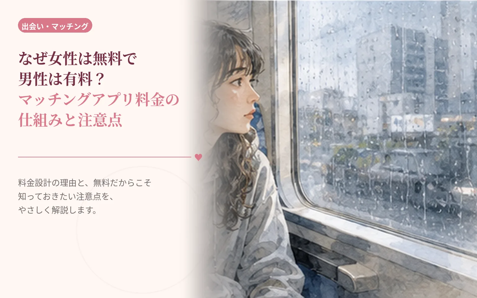 なぜ女性は無料で男性は有料?マッチングアプリ料金の仕組みと注意点