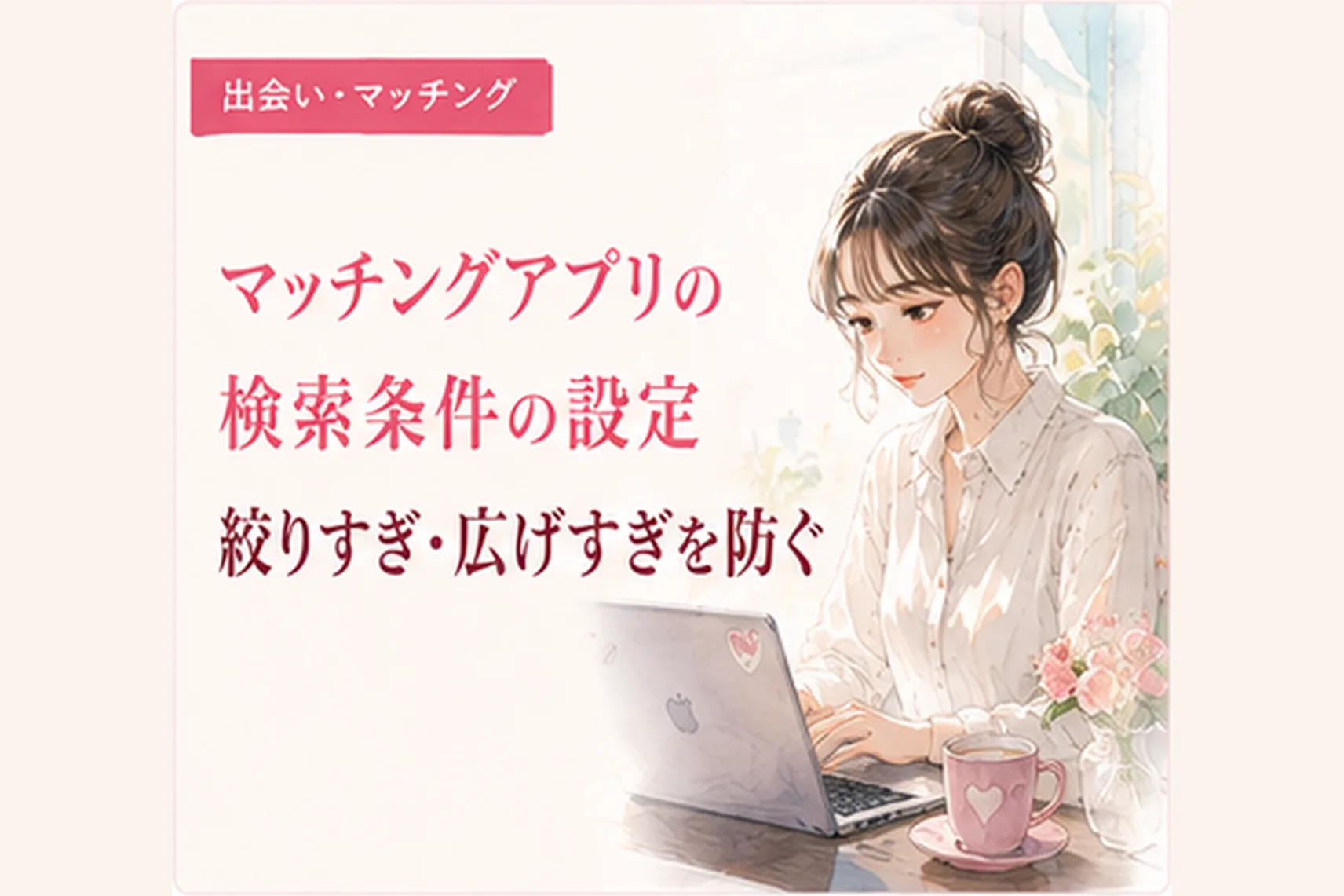 マッチングアプリの検索条件の設定|絞りすぎ・広げすぎを防ぐ