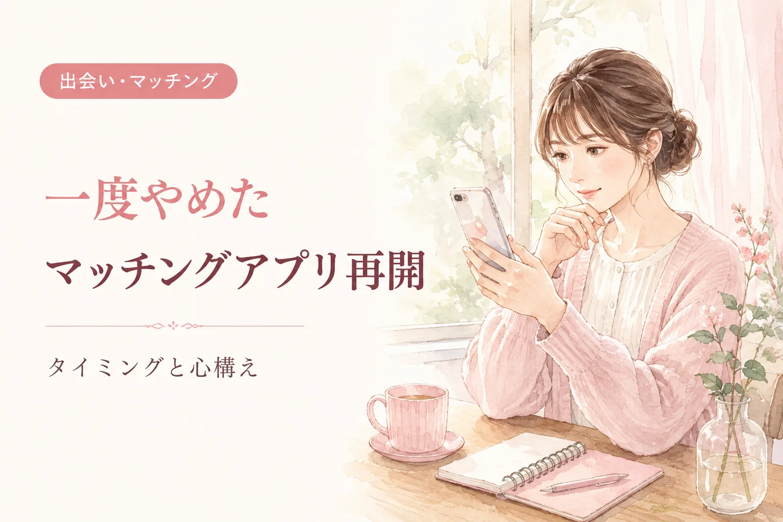 一度やめたマッチングアプリを再開するタイミングと心構え