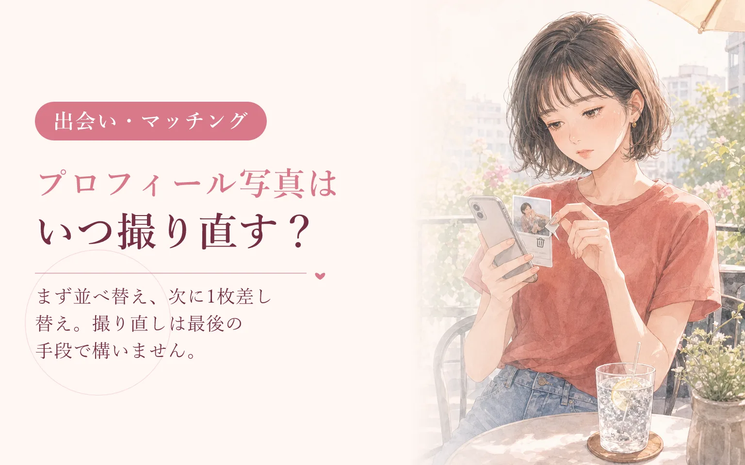 プロフィール写真を撮り直す判断基準|いつ変えるか