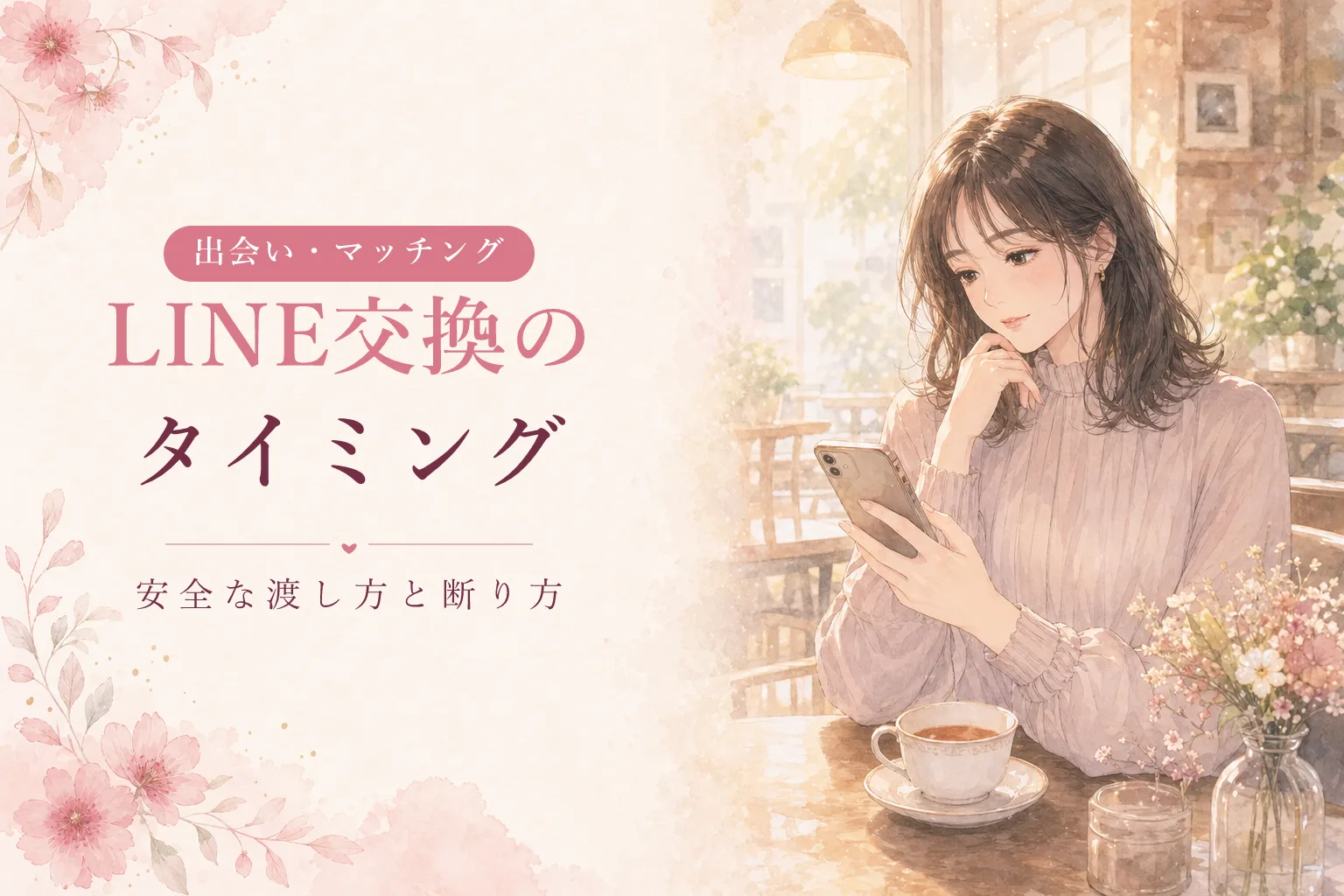 マッチングアプリでLINE交換するタイミング|安全な渡し方と上手な断り方