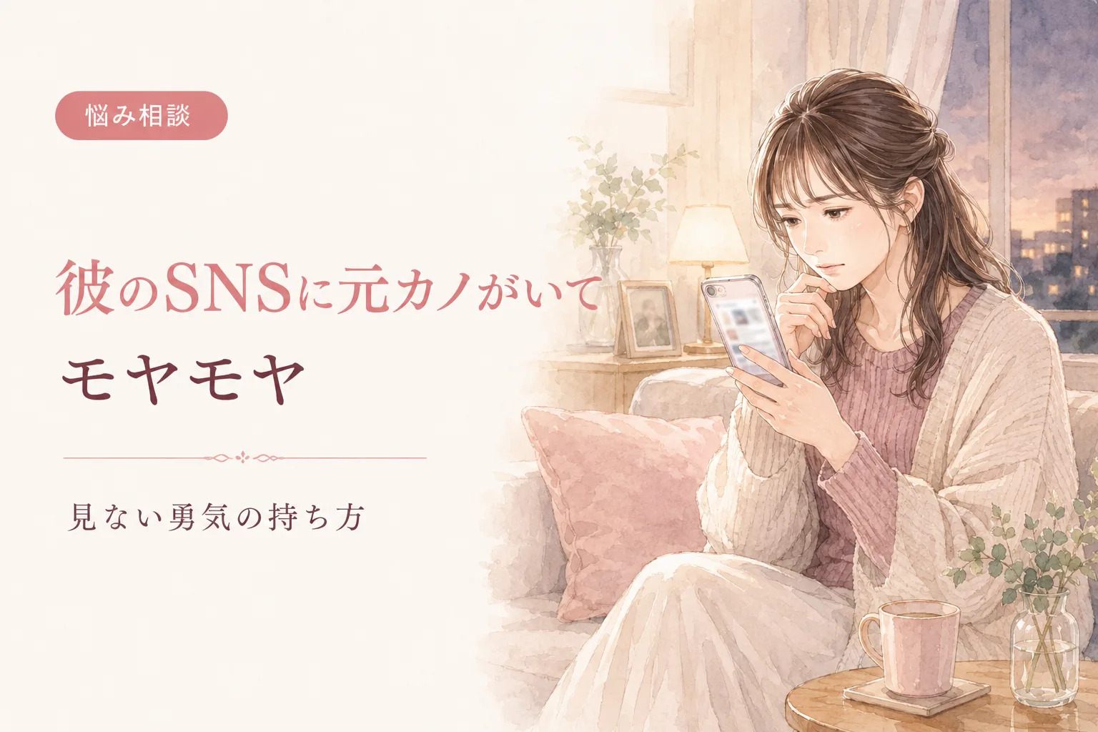 彼のSNSに元カノがいてモヤモヤ|見ない勇気の持ち方