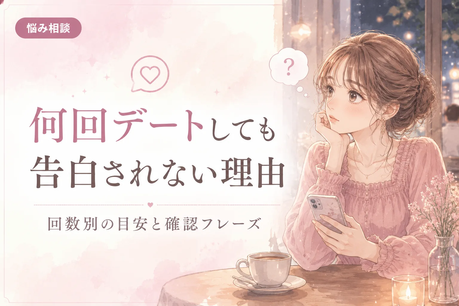 何回デートしても告白されない理由|回数別の目安と確認フレーズ