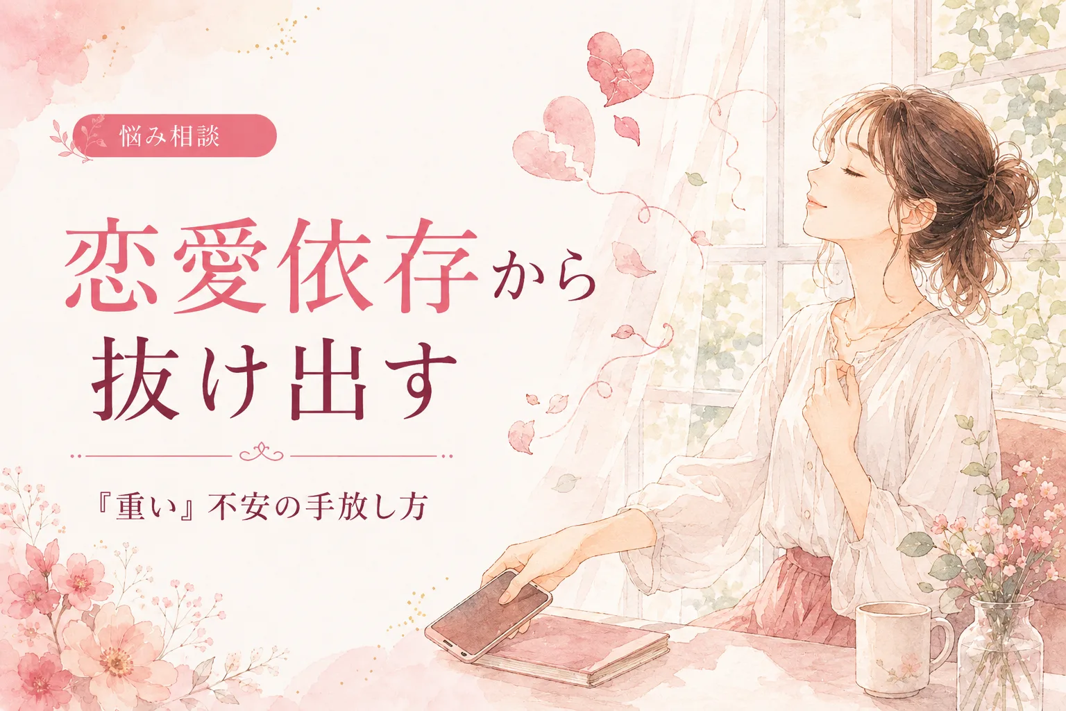 恋愛依存から抜け出す方法|「重い」と言われる不安の手放し方