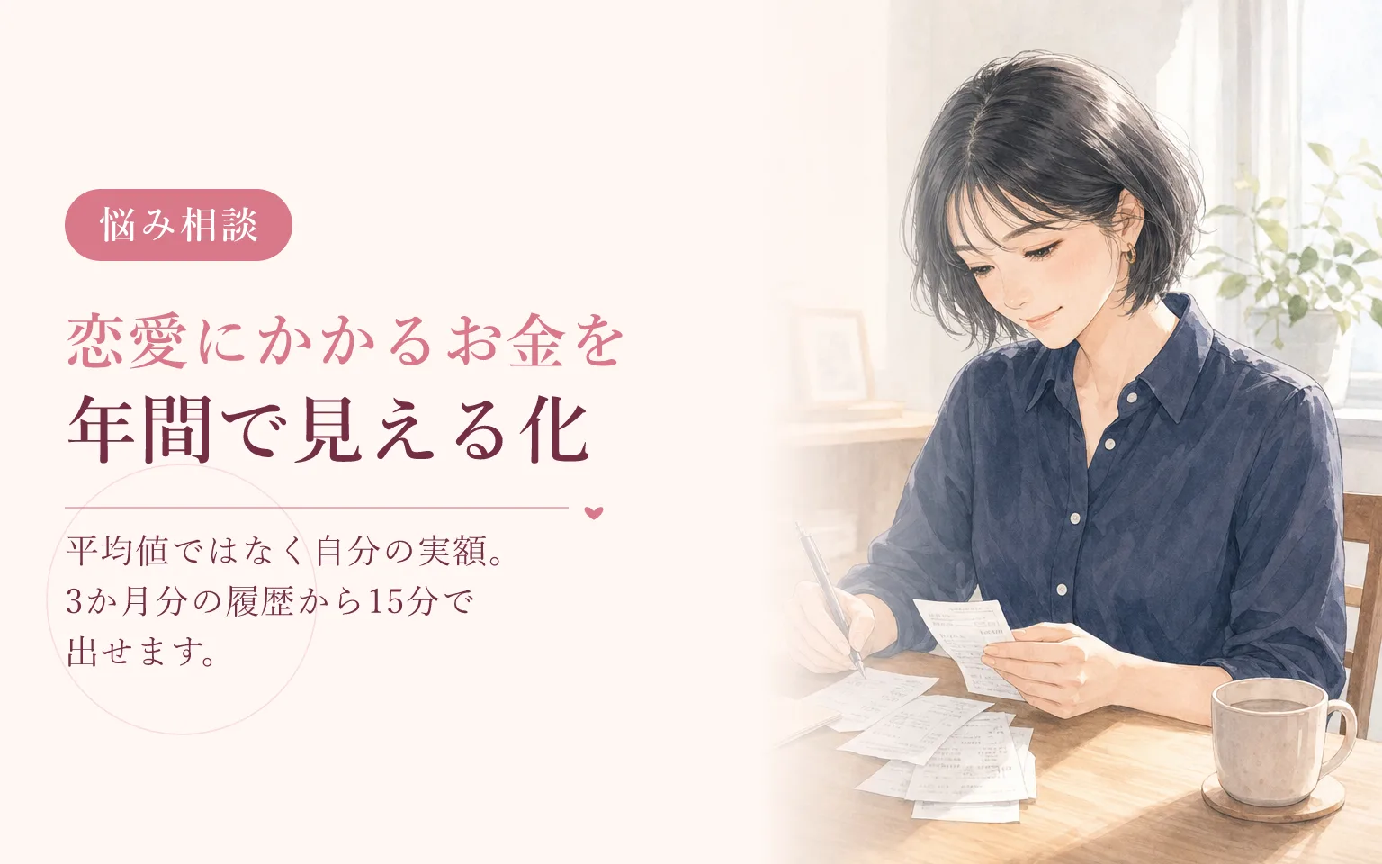 恋愛にかかるお金を年間で見える化する|デート予算の決め方