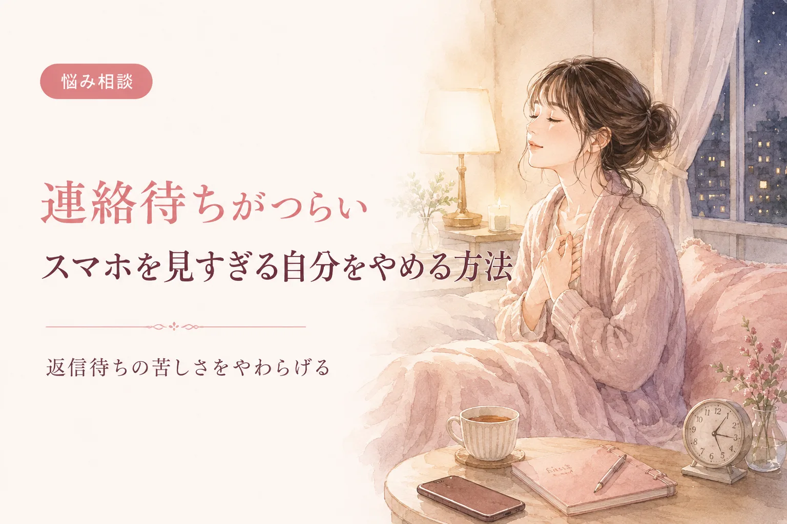 連絡待ちがつらい|スマホを見すぎる自分をやめる方法