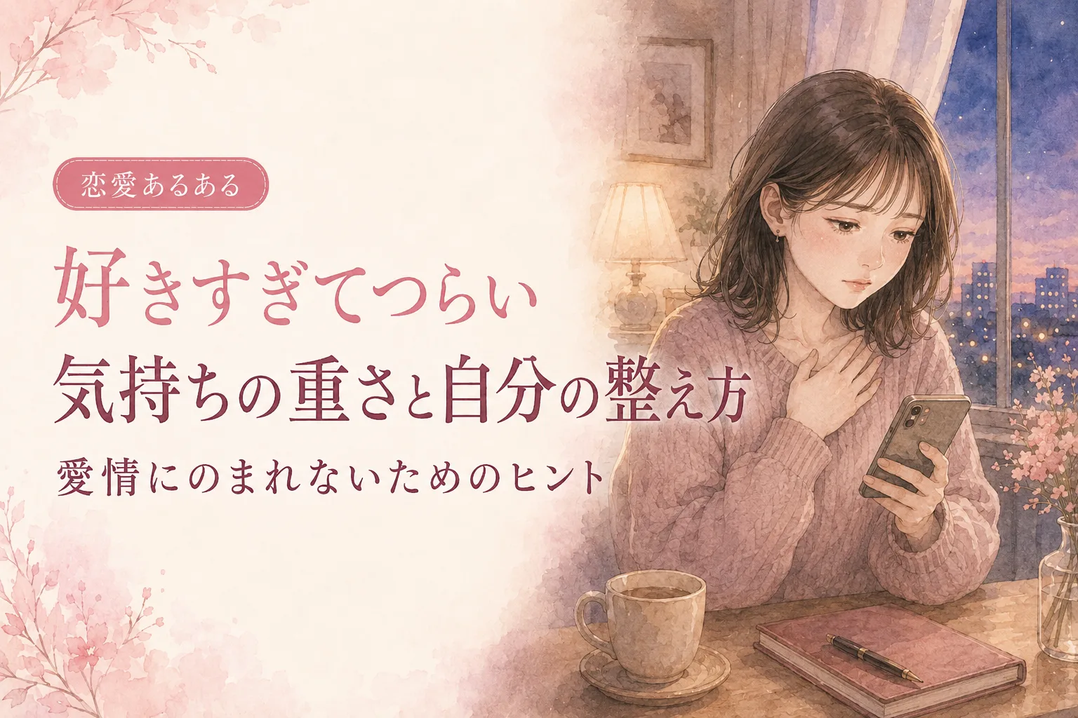 好きすぎてつらい|気持ちの重さに自分がのまれないために