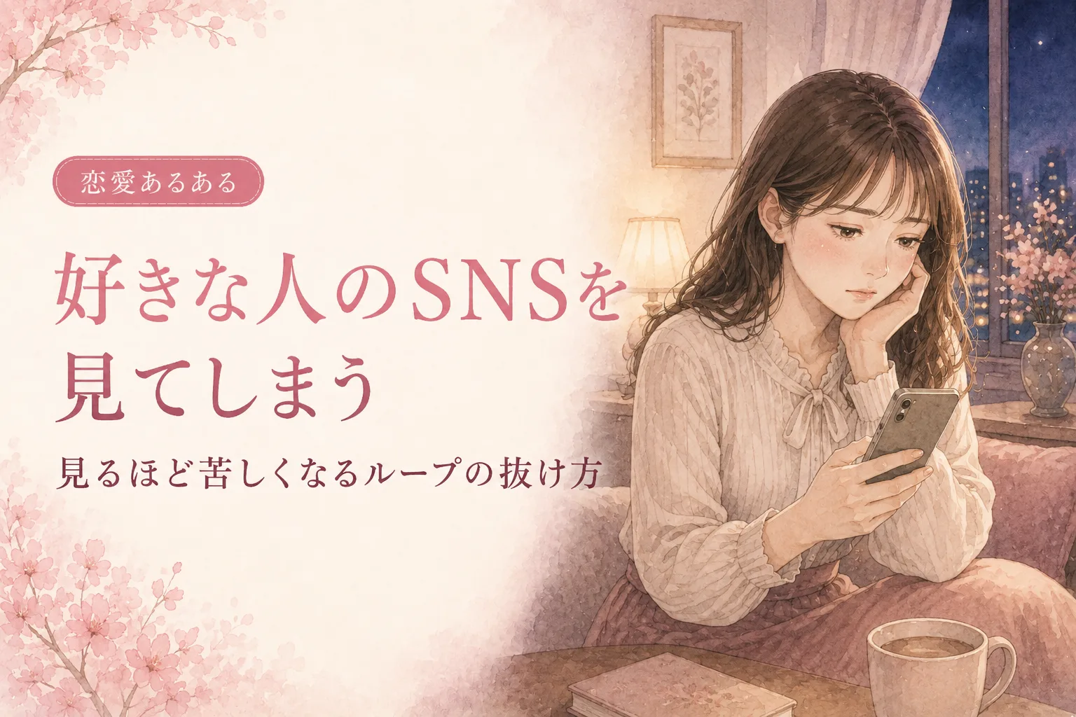 好きな人のSNSを見てしまう|見るほど苦しくなるループの抜け方