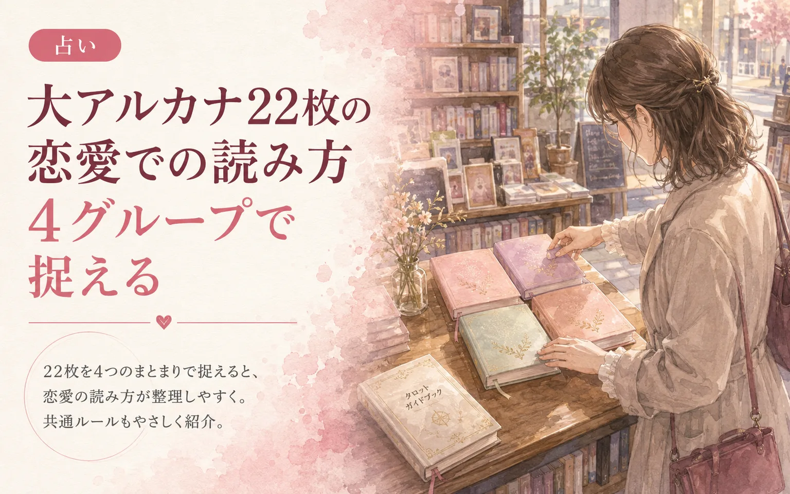 大アルカナ22枚の恋愛での読み方|4グループで捉える