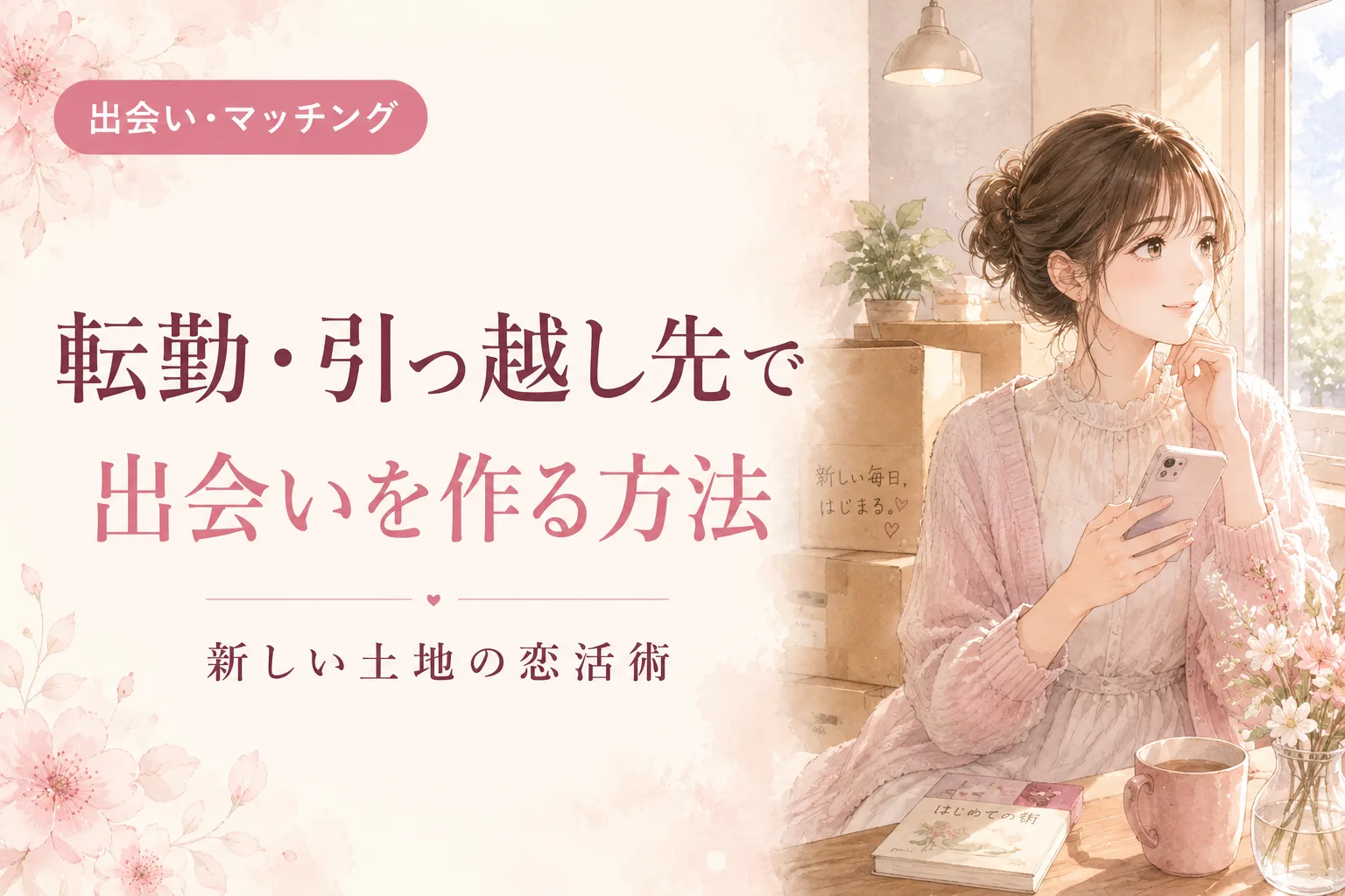 転勤・引っ越し先で出会いを作る方法|新しい土地の恋活