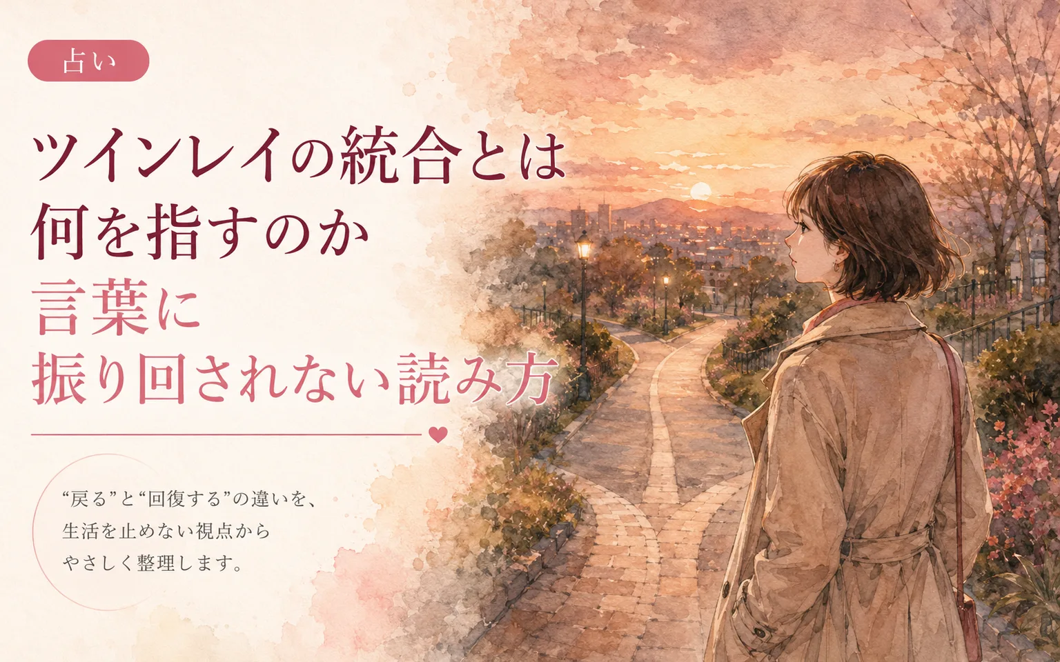 ツインレイの統合とは何を指すのか|言葉に振り回されない読み方