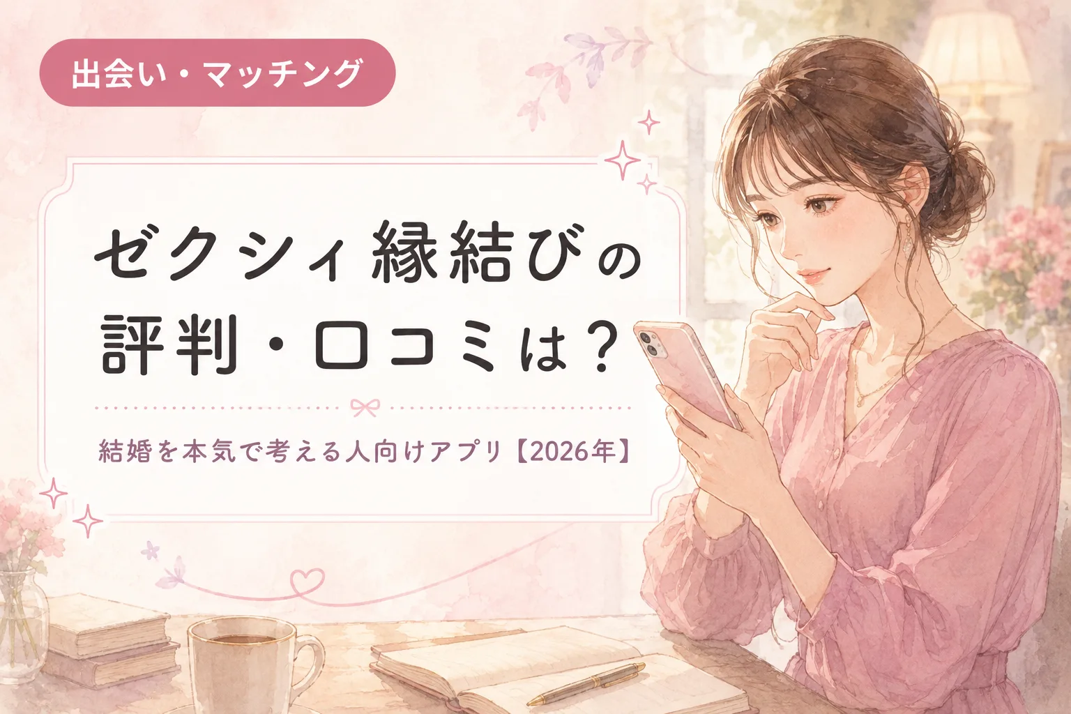 ゼクシィ縁結びの評判・口コミは?結婚を本気で考える人向けアプリ【2026年】